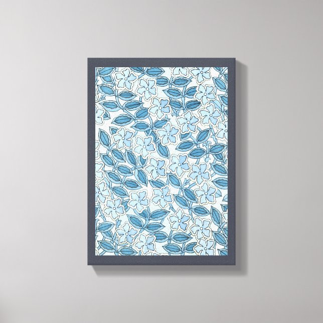 Arte Antiguo Moderno Flores de Periwinkle en un Ja (Anverso)