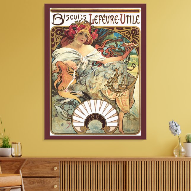 Arte Antiguo Moderno, Galletas por Alphonse Mucha (Insitu (Sala de estar))