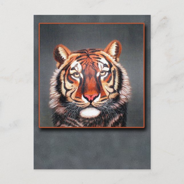 Arte antitigre de China en tarjetas (Anverso)