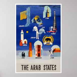 Arte Árabe Estados Árabes Cartel Libia Irak Sudán