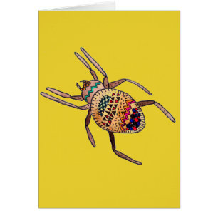 Arte arachnido de cumpleaños de Spider colorida