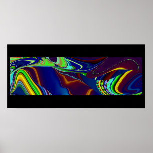 Arte arco iris abstracto en 3D