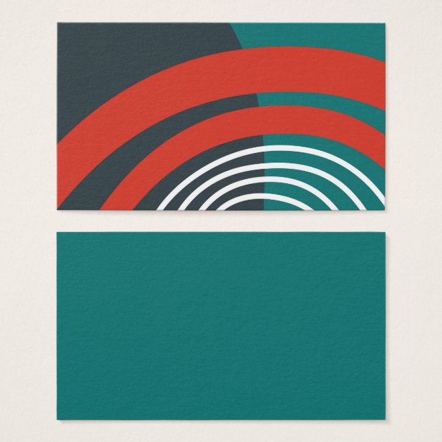 Arte arco iris, arte de la línea blanca azul roja (Anverso y reverso)