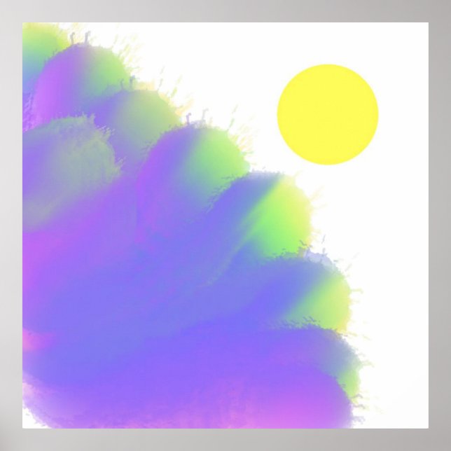 arte arcoiris abstracto (Frente)