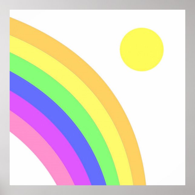 arte arcoiris colorido (Frente)