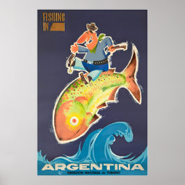 Arte Argentina Buenos Aires Impresión Viajes Antig