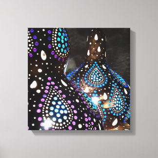 Arte artesanal Gourd linternas turcas Arte acrílic