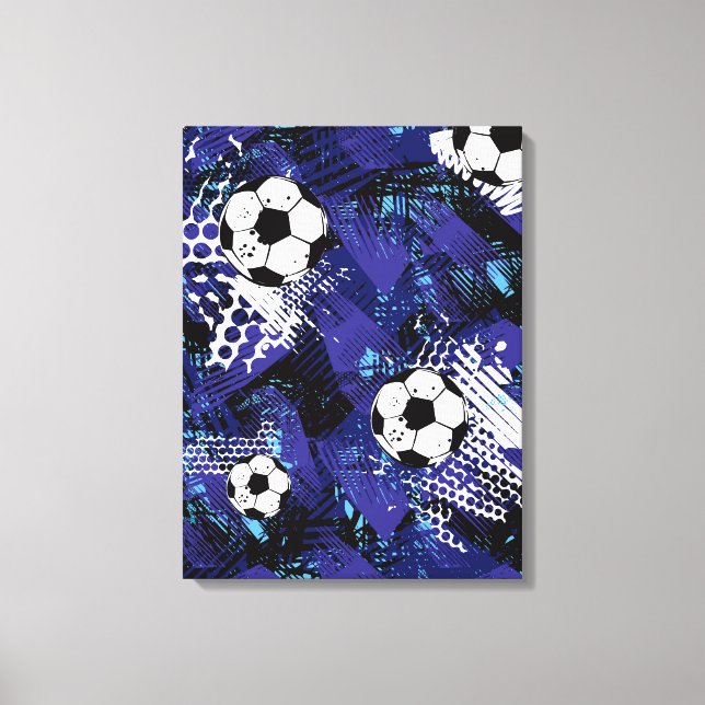 Arte artístico en pared de lienzo de fútbol (Anverso)