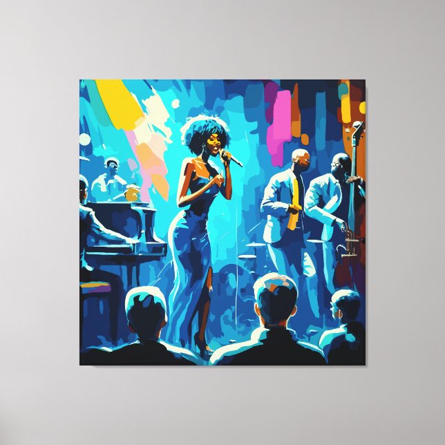 Arte artístico en pared de música estética (Anverso)