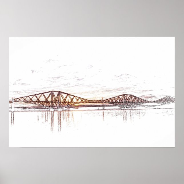 Arte atmosférico del puente Forth (Frente)