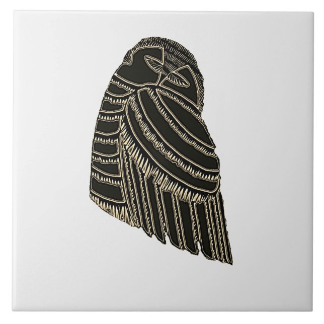 ARTE AVIAR DECO en baldosa MARRÓN (Frente)