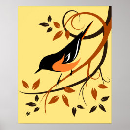 Arte Baltimore Oriole con estilo