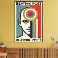 Arte Beatnik Poeta Moderno de Mitad de Siglo