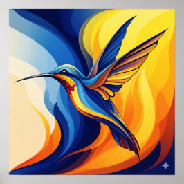 Arte biomorfo de Hummingbird