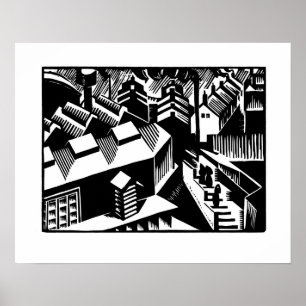 Arte blanco y negro retro, Yorkshire