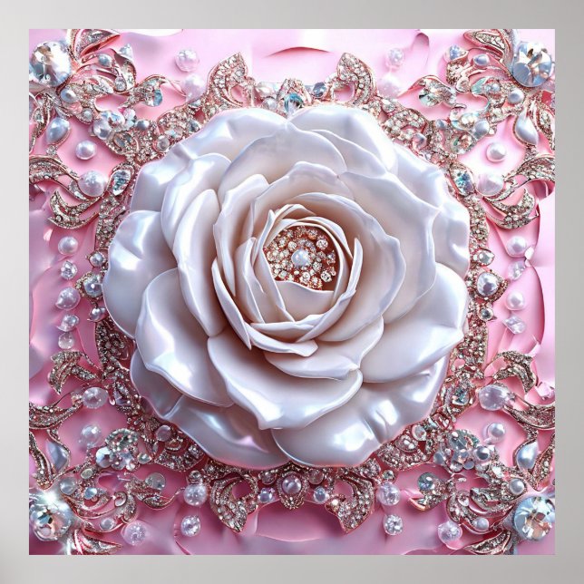 Arte boda rosado 3d rosa (Frente)