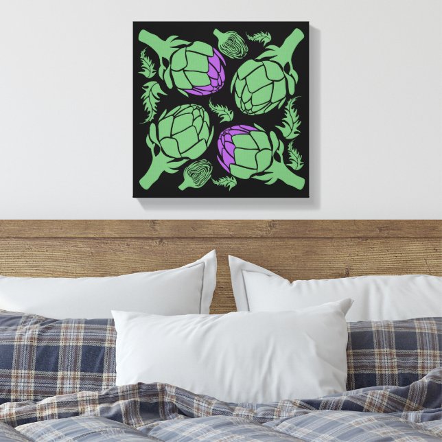 Arte Botánico de Alcachofa Decoración del Hogar (Insitu(Dormitorio))