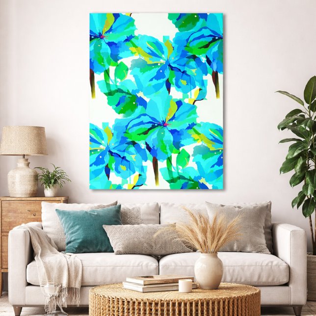 Arte botánico de amapola del Himalaya floral patró (Subido por el creador)