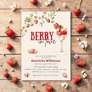 Arte Botánico de Despedida de Soltera Rosa "Berry 