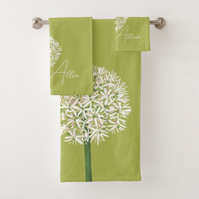 Arte Botánico de Flor de Allium | Flora Elegante (In situ)