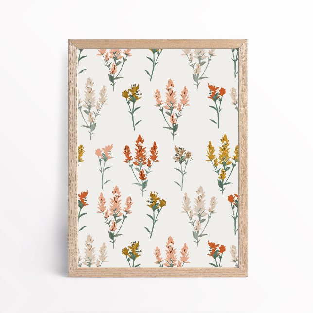 Arte botánico de flores silvestres bohemias retro (Subido por el creador)