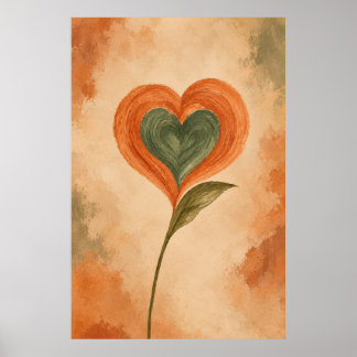 Arte Botánico de Pared del Corazón del Desierto