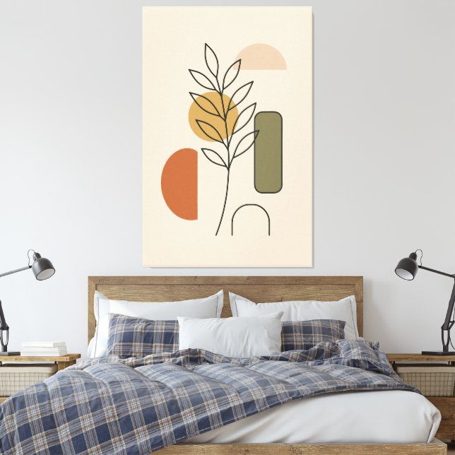Arte botánico Minimalista moderno (Insitu(Dormitorio))
