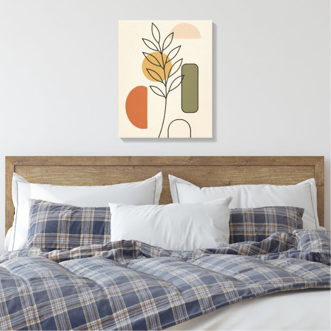 Arte botánico Minimalista moderno (Insitu(Dormitorio))