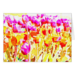 Arte brillante del tulipán