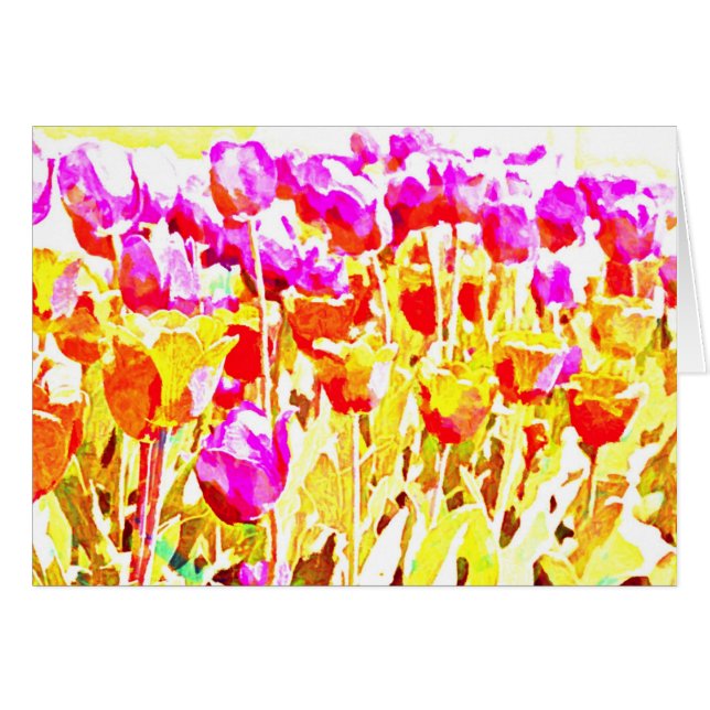 Arte brillante del tulipán (Anverso (Horizontal))