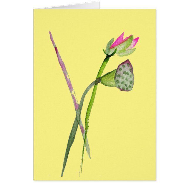 Arte budista de flores de Lotus Zen rosa (Frente)