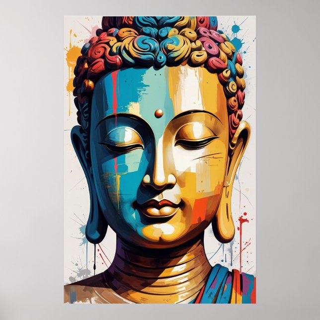 Arte budista moderno multicolor (Frente)