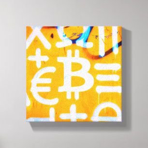 Arte Callejero de Bitcoin (Pintura Naranja No. 1)