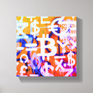 Arte Callejero de Bitcoin (Pintura Naranja No. 2)