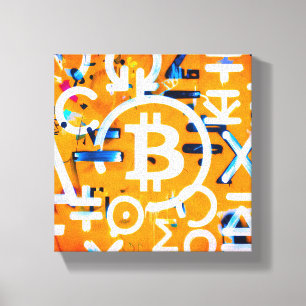 Arte Callejero de Bitcoin (Pintura Naranja No. 3)