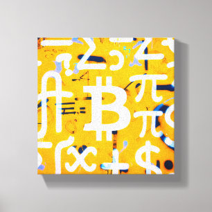 Arte Callejero de Bitcoin (Pintura Naranja No. 4)