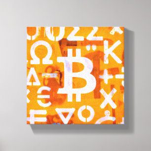 Arte Callejero de Bitcoin (Pintura Naranja No. 6)