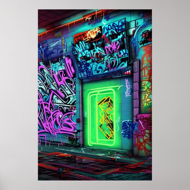 Arte callejero de graffiti colorido - El regalo pe (Frente)