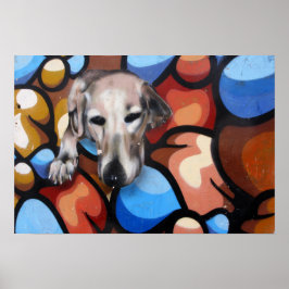 Arte callejero de perros callejeros de Las Palmas