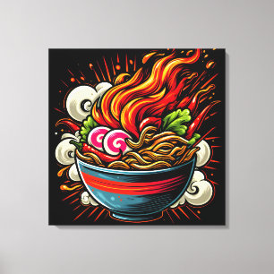 Arte callejero de Ramen japonés picante