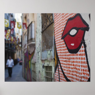 Arte callejero en la calle de la Libertad