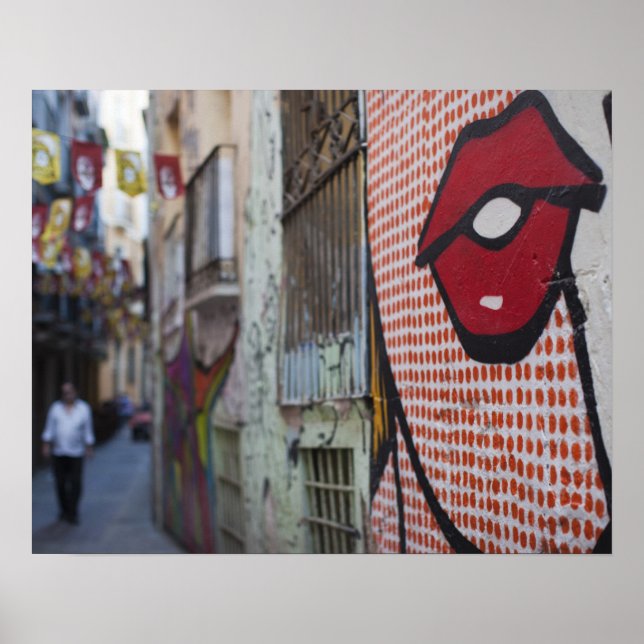 Arte callejero en la calle de la Libertad (Frente)