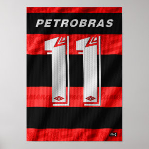 Arte Camisa Flamengo (Romário) 1996