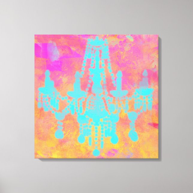 Arte candelabro en rojos y dorados, (Anverso)