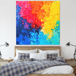 Arte caótico vibrante de acuarela