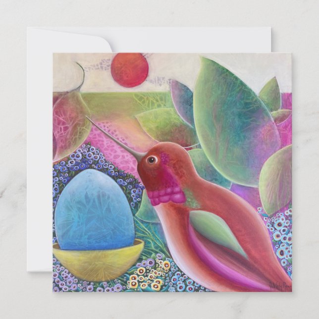 Arte caprichoso de colibrí (Anverso)