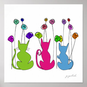 Arte caprichoso de la acuarela de la lona de los