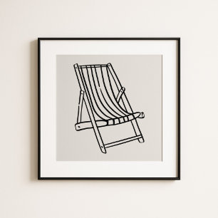 Arte caprichoso de silla de playa de la Costa Amal