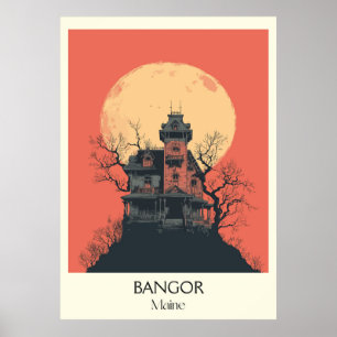 Arte casero histórico en el faro de Bangor Maine