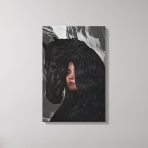 arte chica gris blanco negro